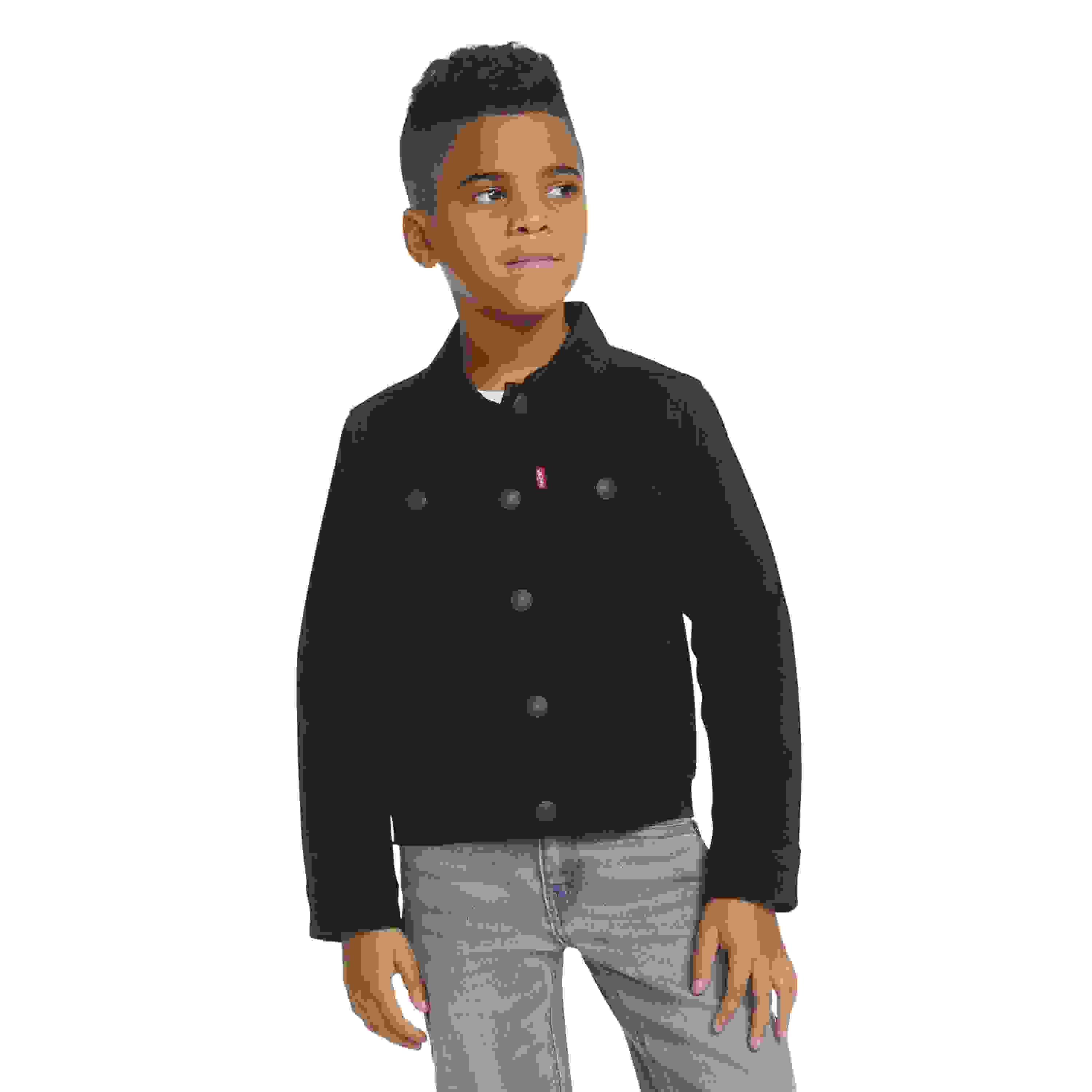 Levi's Trucker Style Little Boys' Black Wash Denim Jacket